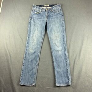 Levis 525 Jeans Women's 6M (Fits 29x29) Blue Straight Leg Light Stretch Paisley